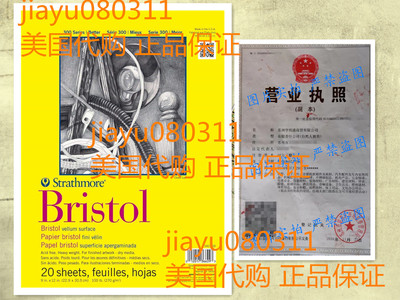 Strathmore Bristol Vellum Paper Pad, 9 x 12-Inch, 20 Sheets