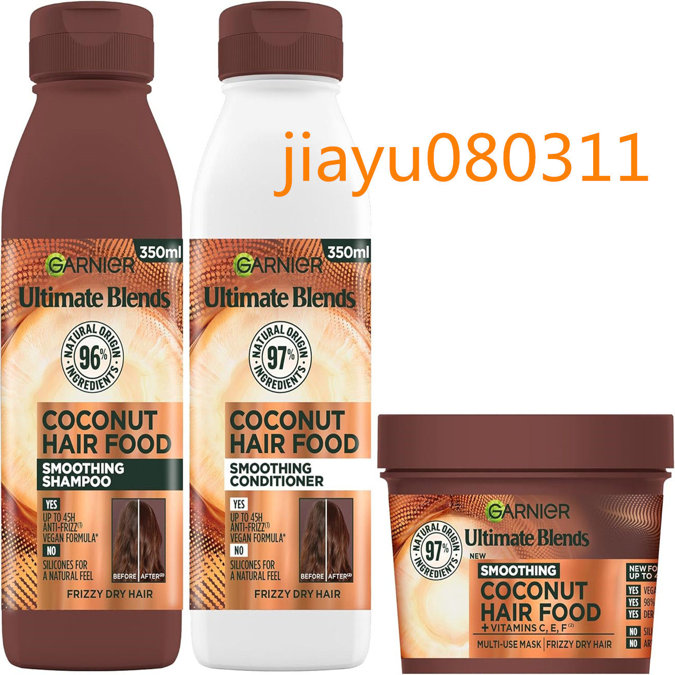 Garnier Nourishing and Smoothing Coconut Hair Food Shampoo套