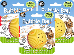 美国Pet Qwerks 3 Pack of Animal Sounds Babble Ball