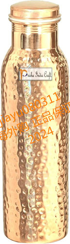 美国 Prisha India Craft Copper Bottle 30oz 铜壶水杯子