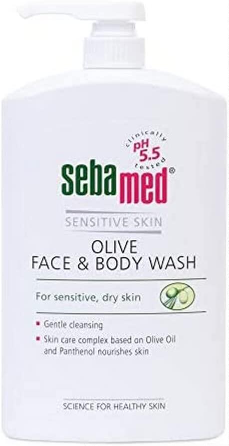 美国Sebamed Olive Face and Body Wash Pump Pot 1000ml