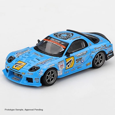 MINIGT 1:64 2025年 马自达RX-7 RE-Amemiya D1GP 1195# 合金车模