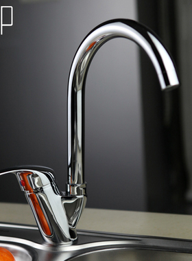 POP厨卫 精铜厨房冷热水龙头 单孔可旋转洗菜盆龙头水槽龙头K9335