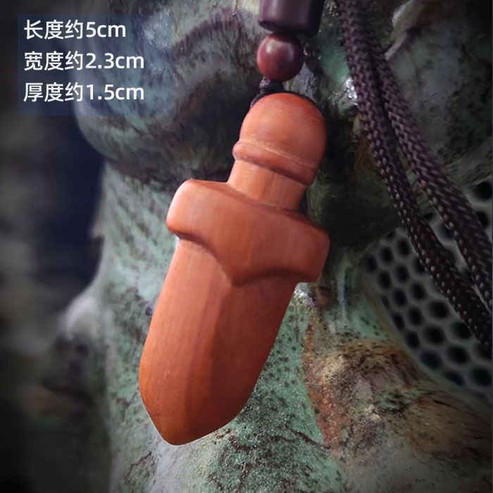 小胖剑桃木剑枣木剑挂饰道具图片