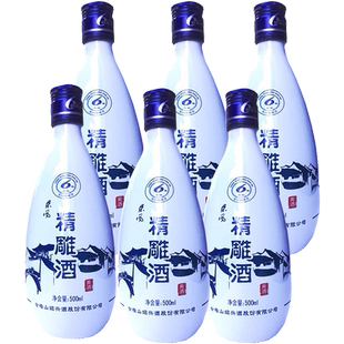 绍兴会稽山黄酒13.5°会稽山东风精雕六年整箱500ml*12瓶价半甜型