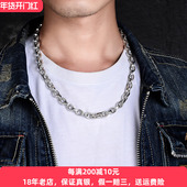 8毫米粗个性 原创男士 霸气项链纯银简约大方潮男泰银首饰