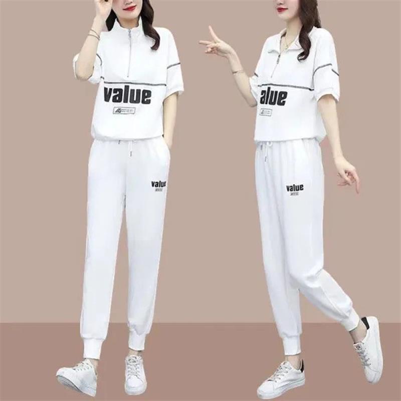 2025新款洋气套装女宽松韩版上衣两件套气质小个子休闲九分裤
