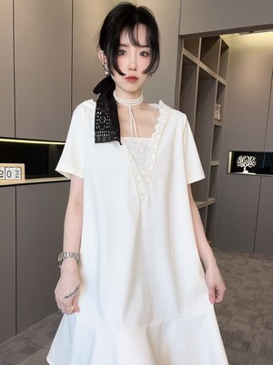 RRfashion短袖连衣裙女2024