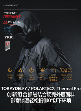 RL | REINDEE LUSION 3合1座山雕POLARTEC抓绒2L硬壳保暖夹克外套