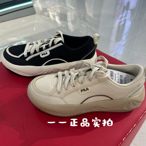 FILA斐乐2025夏季新款男女帆布鞋曲奇鞋休闲运动鞋F12W/M522301
