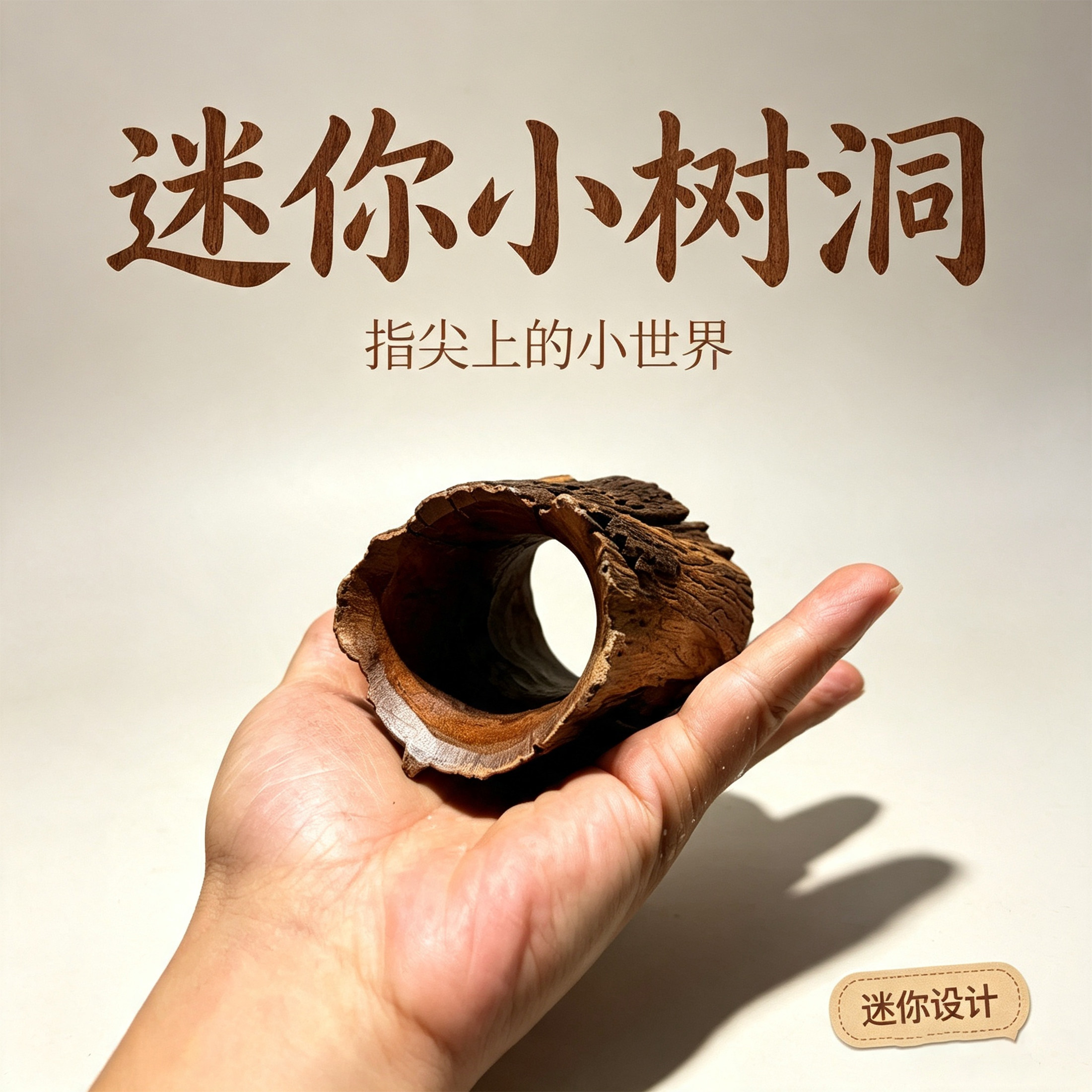 天然迷你小树洞天然沉木特别小图片