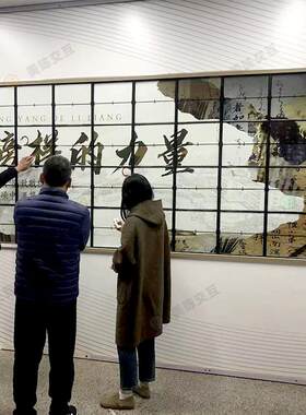 商业空间设计展示墙机械动态翻页矩阵装置商场学校门店门头广告
