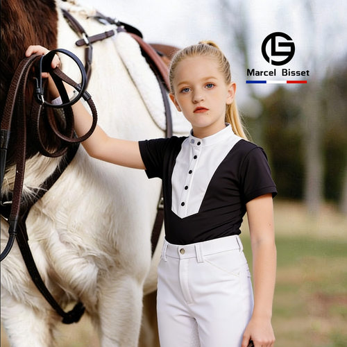 MarcelBisset儿童马术短袖T恤