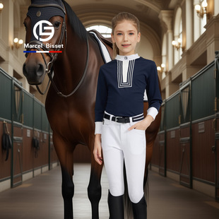 儿童骑马衣服马术比赛服 Marcel 马术T恤 儿童春夏长袖 127 Bisset