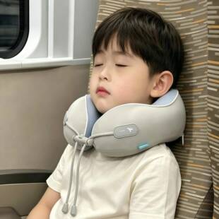 儿童充气u型枕便携式长途旅行颈椎护颈枕宝宝坐车睡觉专用睡枕