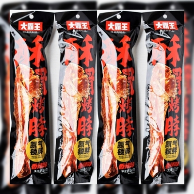 大霸王香辣味酥骨烤脖氮气烤脖50gx10包鸡脖香酥休闲零食追剧解馋
