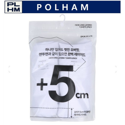 韩国代购polham纯色轻薄长短袖