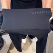 韩国代购 直邮VIVIEN春秋百搭80D高腰大字母紧身
