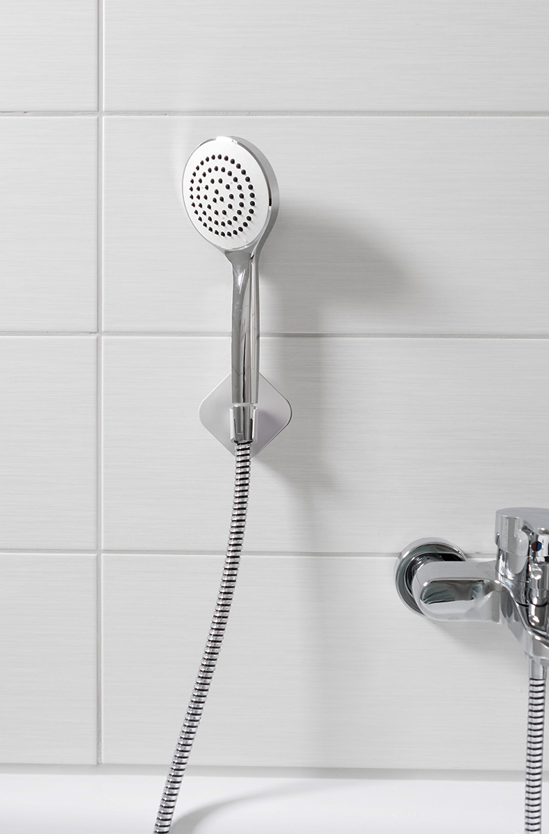 卫生间挂花洒喷头的支架厕所放手持淋浴头夹花洒头通用架子置物架