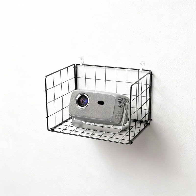 简易床头支架需打孔壁挂式wifi路由器收纳散热投影仪墙上置物架子