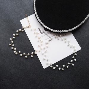 日韩版简约珍珠锁骨链