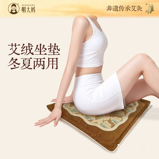 明大妈电加热艾灸坐垫艾草艾绒发热垫冬寒护腰臀蒲团发热仪坐灸垫