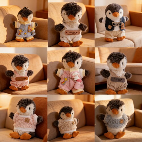 【仅衣服】jellycat花生企鹅衣服11cm玩偶挂件花生企鹅衣服背带裤