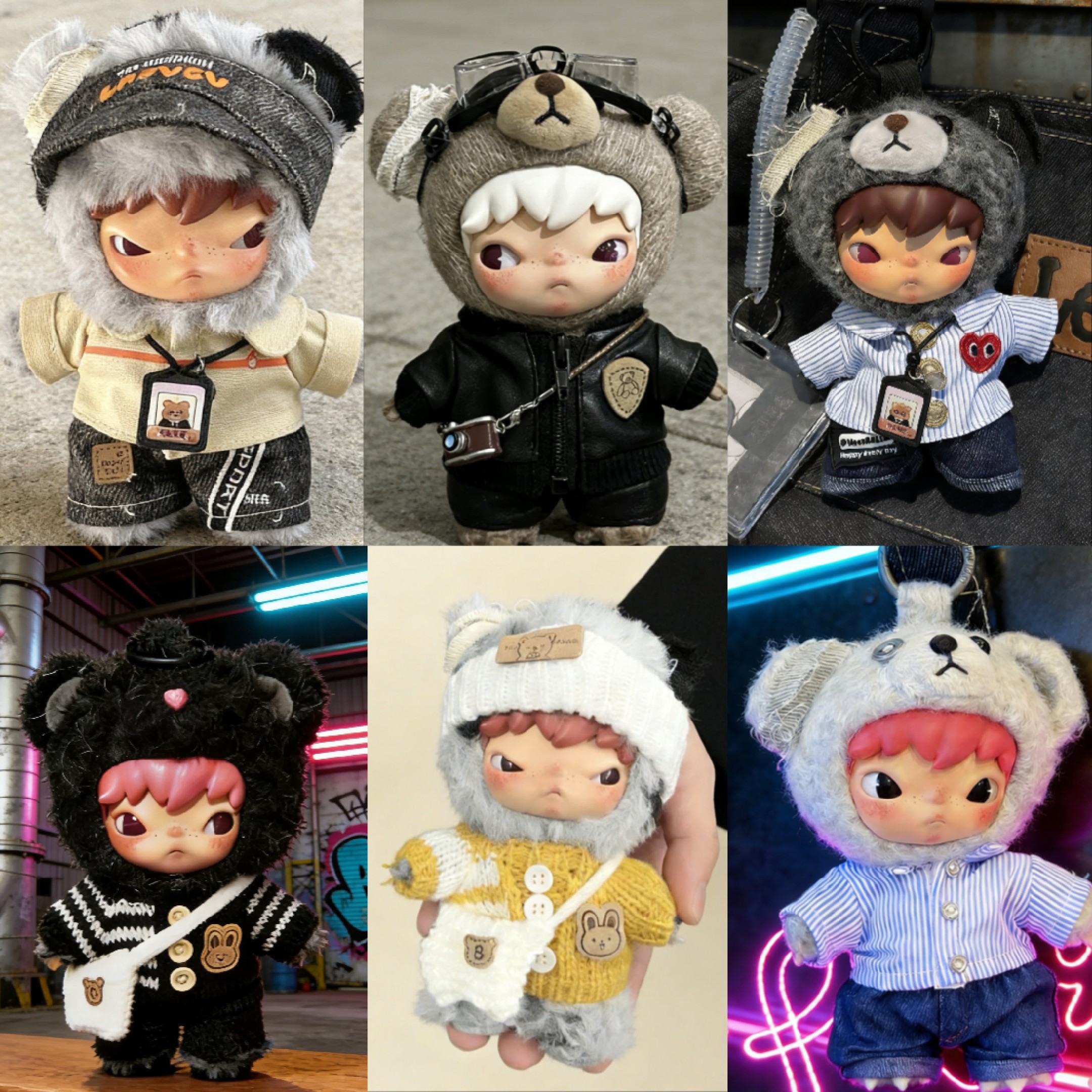 【娃衣】小野Hirono公路日志娃衣怪味便利店套装挂件17cm衣服着替