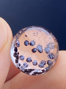 天然水晶包裹体紫矿花吊坠裸石蛋面DIY水晶饰品项链挂坠一物一图