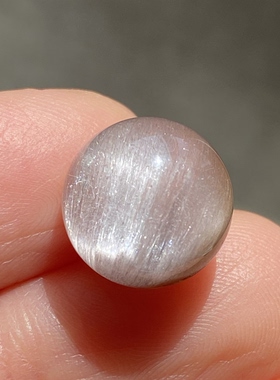 天然水晶顺发浅粉兔毛吊坠圆珠DIY兔毛单珠饰品项链11.5mm