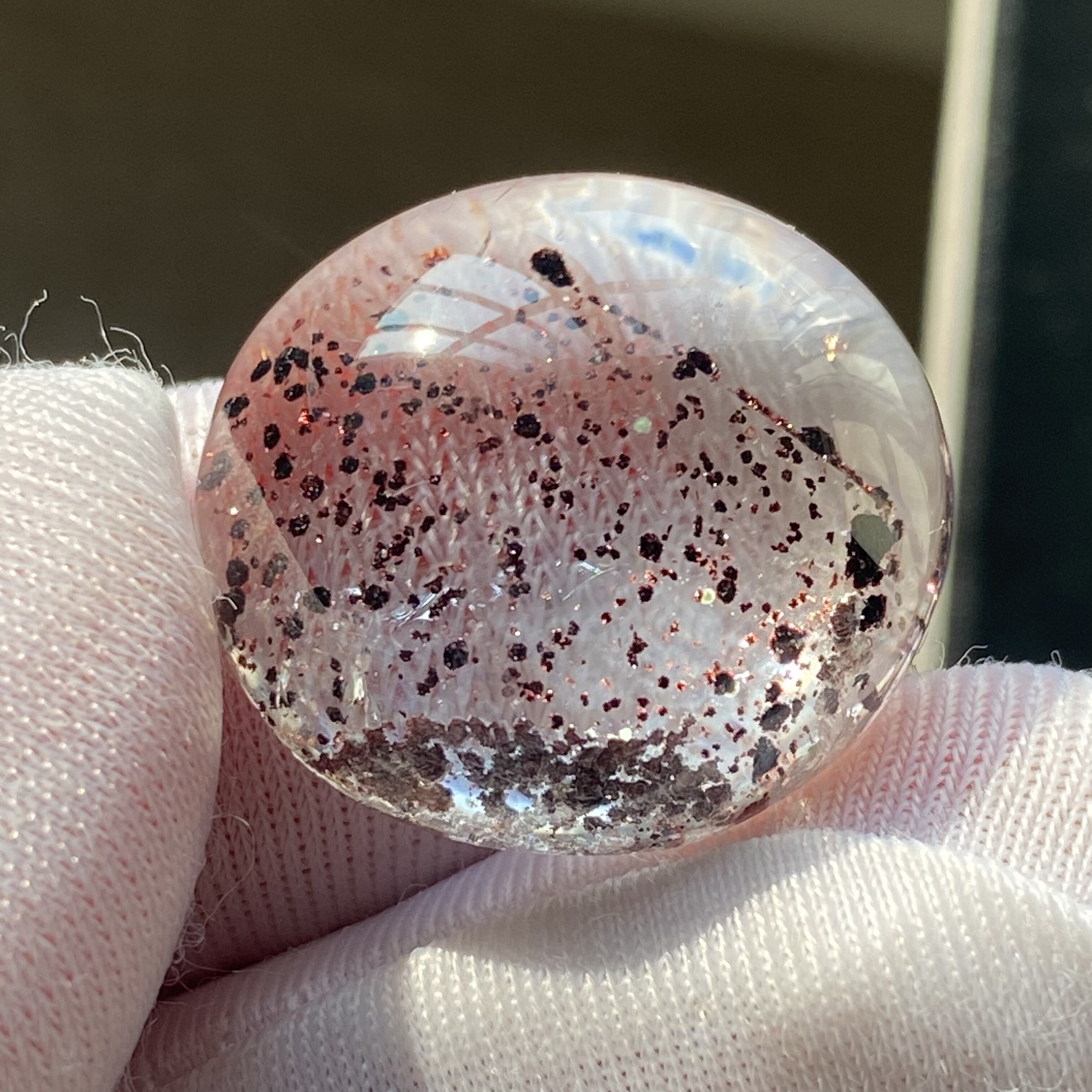 天然水晶包裹体紫色矿石吊坠裸石男女款水晶项链挂坠饰品一物一图