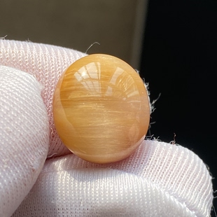 天然水晶顺发黄兔毛吊坠裸石蛋面DIY水晶饰品项链可做戒指