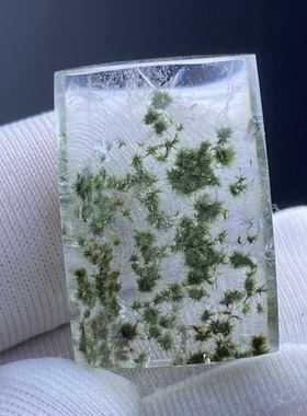 天然水晶包裹体海胆发花吊坠男女款水晶项坠挂坠 一物一图