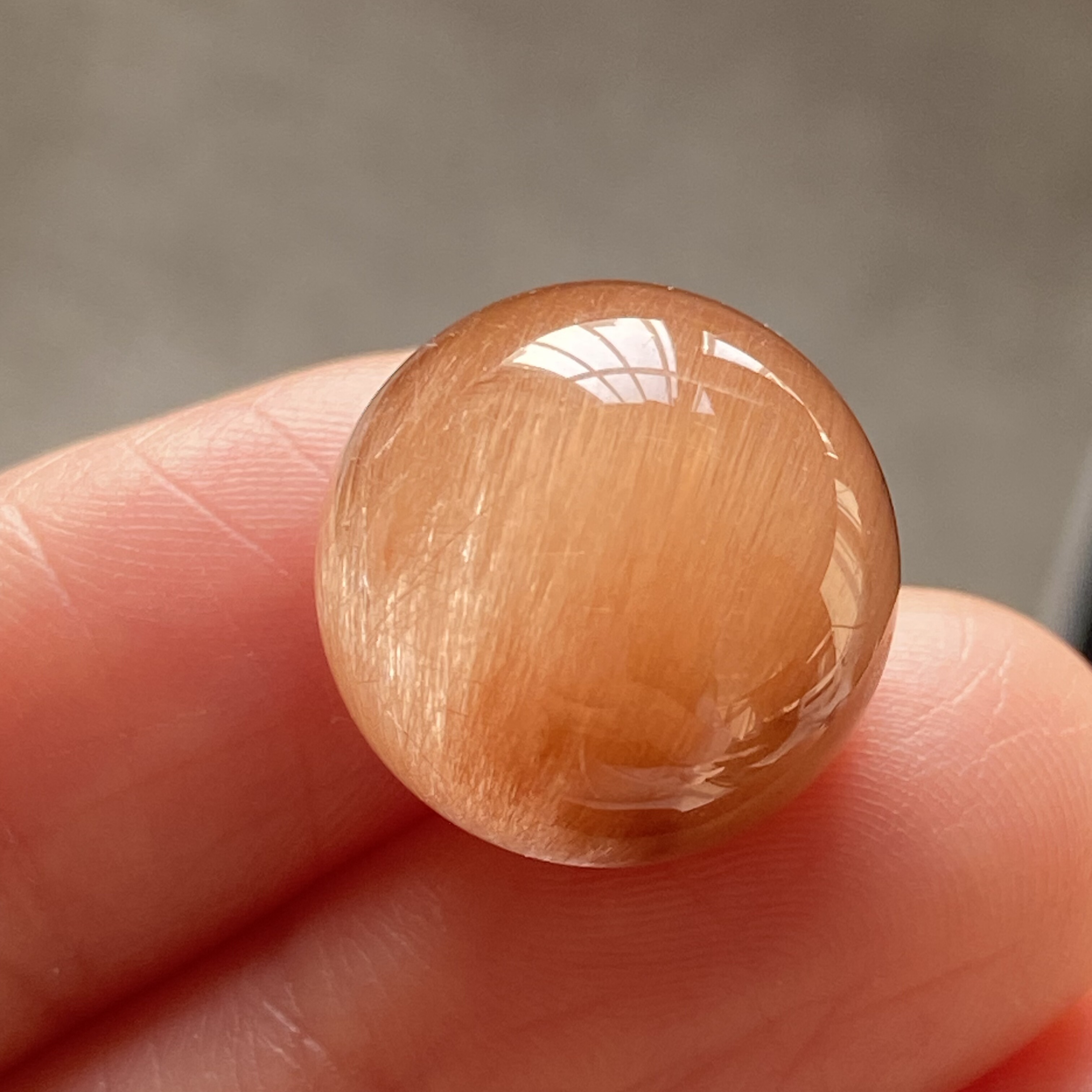 天然水晶顺发兔毛发吊坠圆珠DIY水晶单珠饰品项链15.5mm一物一图