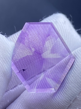 天然紫水晶吊坠裸石男女款紫晶饰品项链挂坠 一物一图