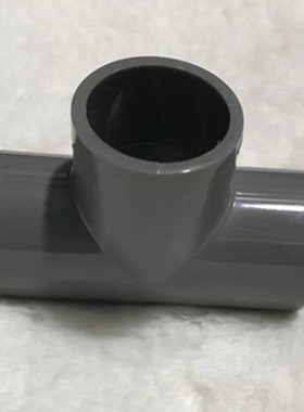 upvc三通 给水灰色正三通pvc管配件 20 25 32 50 63 110  160 200