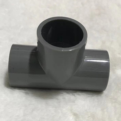 upvc三通 给水灰色正三通pvc管配件 20 25 32 50 63 110  160 200