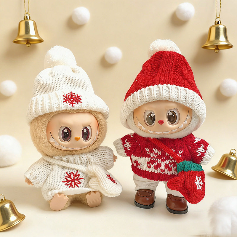 仅衣服】挂件拉布布衣服一二三代LABUBU雪花毛衣新年手套帽子萌,模玩/动漫/周边/娃圈三坑/桌游,潮玩娃衣,淘宝优惠券,粉丝福利购,淘宝优惠卷