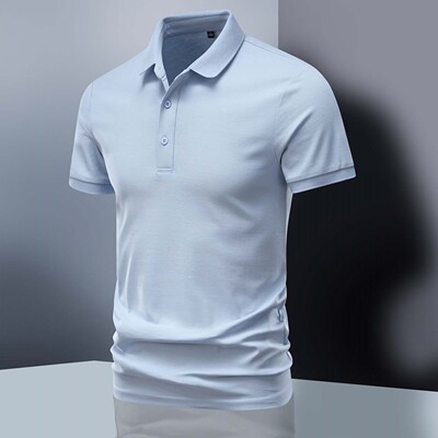男士夏季短袖透气轻薄短袖POLO衫