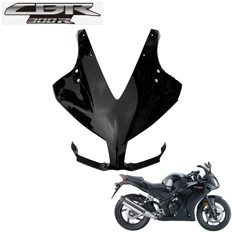 新大洲本田摩托车cbr300前盖黑色导流头罩前壳大灯罩原厂专用配件