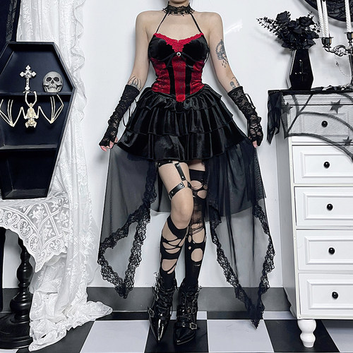 哥特drama打歌服套装演唱会穿搭