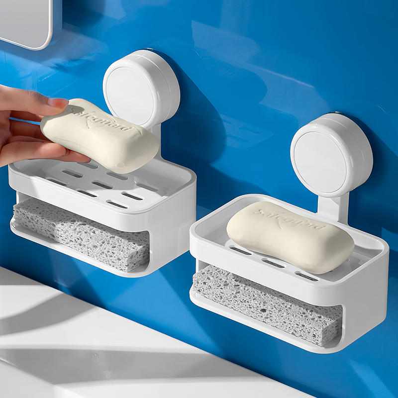 肥皂盒壁挂式免打孔香皂置物架