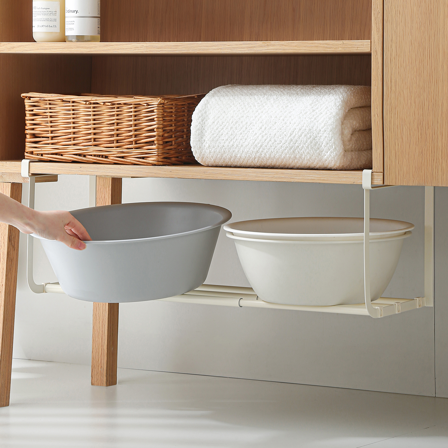 洗脸盆收纳架子伸缩脸盆架