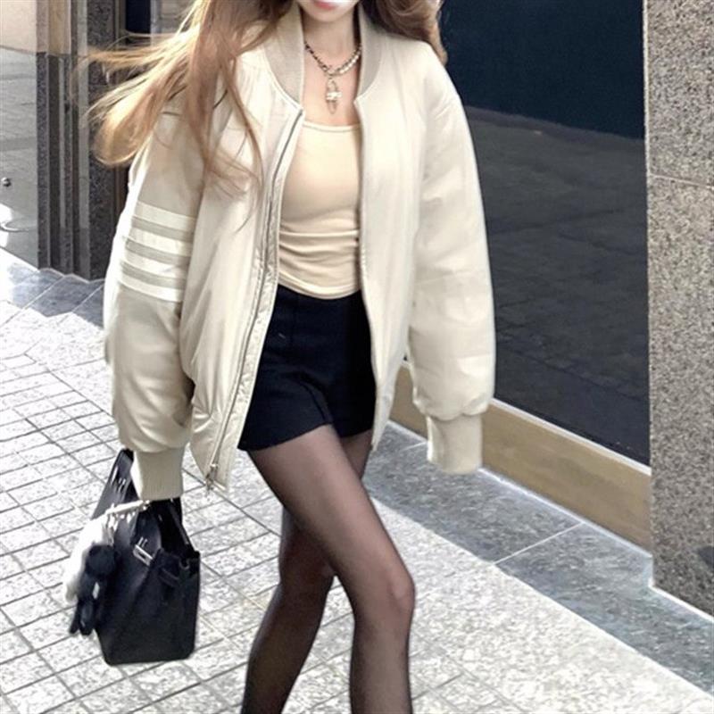 棒球棉服外套女2026年秋冬季新款韩版小个子立领百搭显瘦上衣潮
