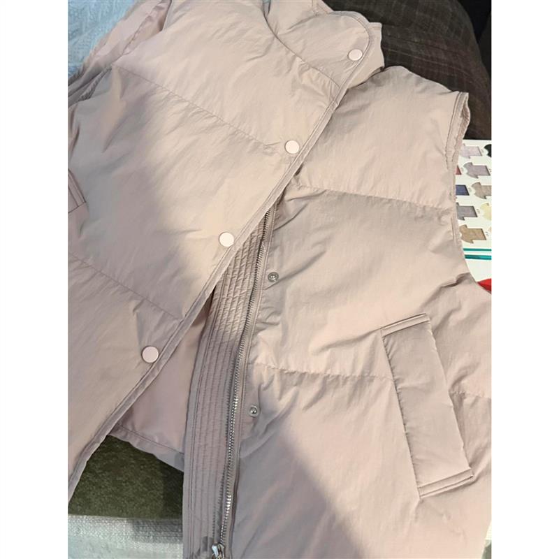 独特超好看立领短款棉服马甲女2026新款加厚保暖坎肩韩系冬天小众