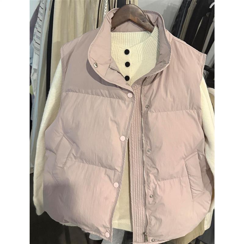 独特超好看立领短款棉服马甲女2026新款加厚保暖坎肩韩系冬天小众