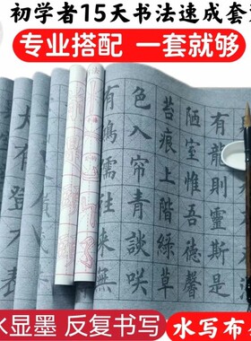 练毛笔速干水写布套装初学者成人学生临摹书法纸万次练习楷书字帖