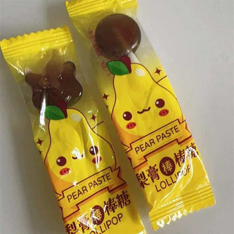 梨膏棒棒糖儿童零食无添加糖果宝宝零食网红水果硬糖散装