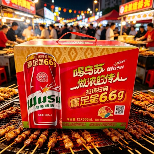 新疆特产夺命大乌苏啤酒500ml*12