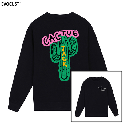 Jack cactus Travis Scott嘻哈仙人掌hip hop饶舌男女圆领卫衣